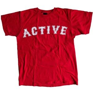 Active 100% Cotton Men’s Size Medium T-Shirt